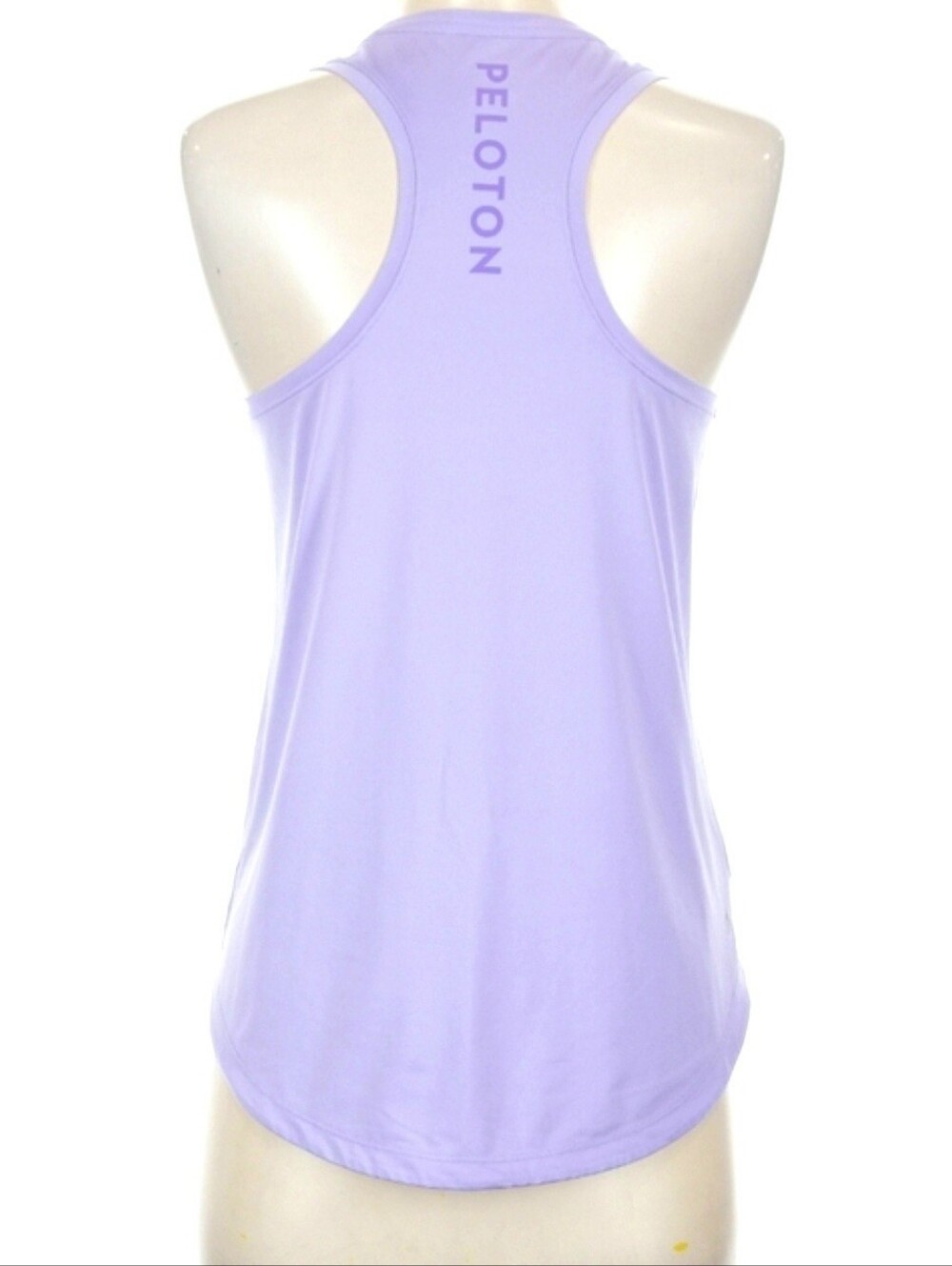 Peloton Lavender Performance Racerback Tank Top with Blue Logo - Picture 5 of 5